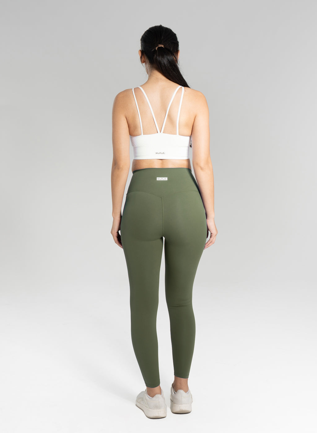 Gia High Waisted Leggings - Army Green