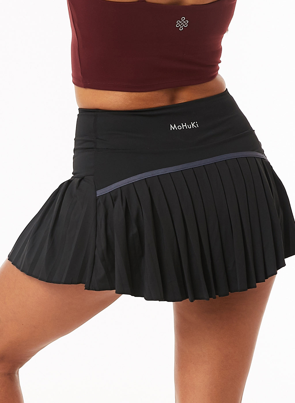 Leti Pleated Padel Skirt - Black
