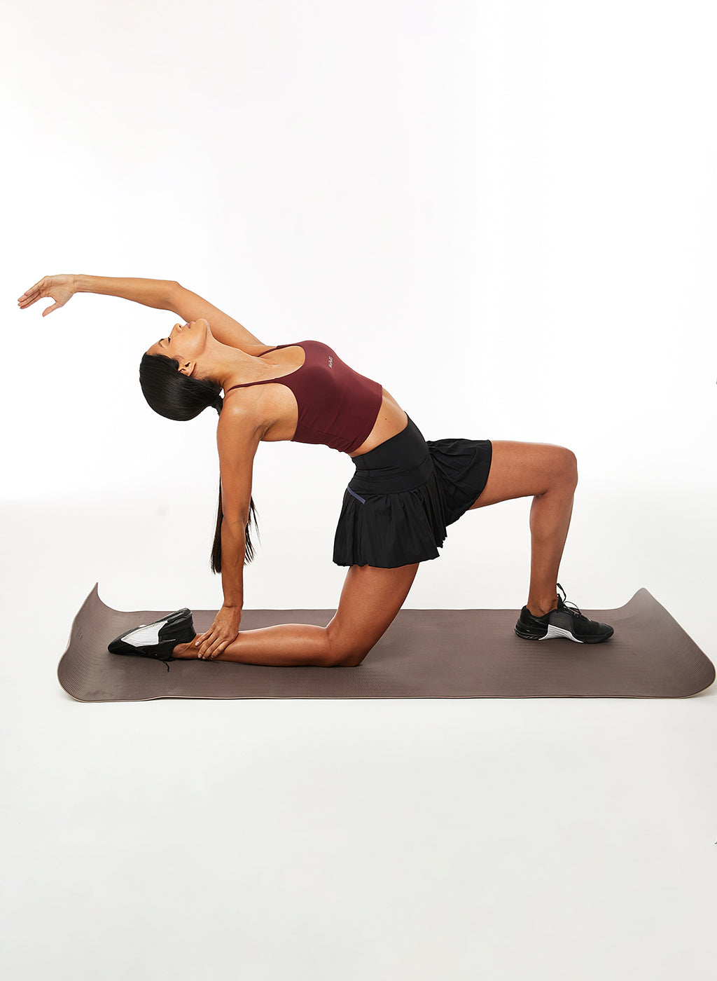 Leti Pleated Padel Skirt - Black