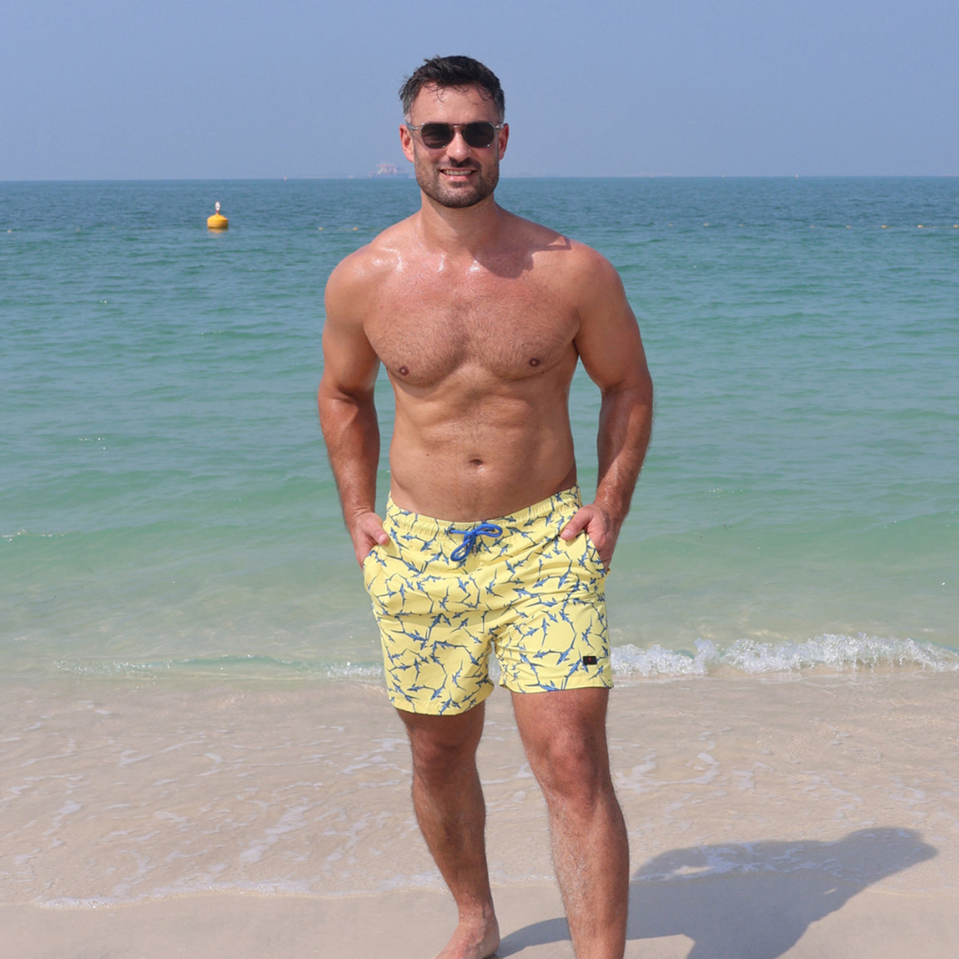 Board Shorts for Men 195 - Yellow