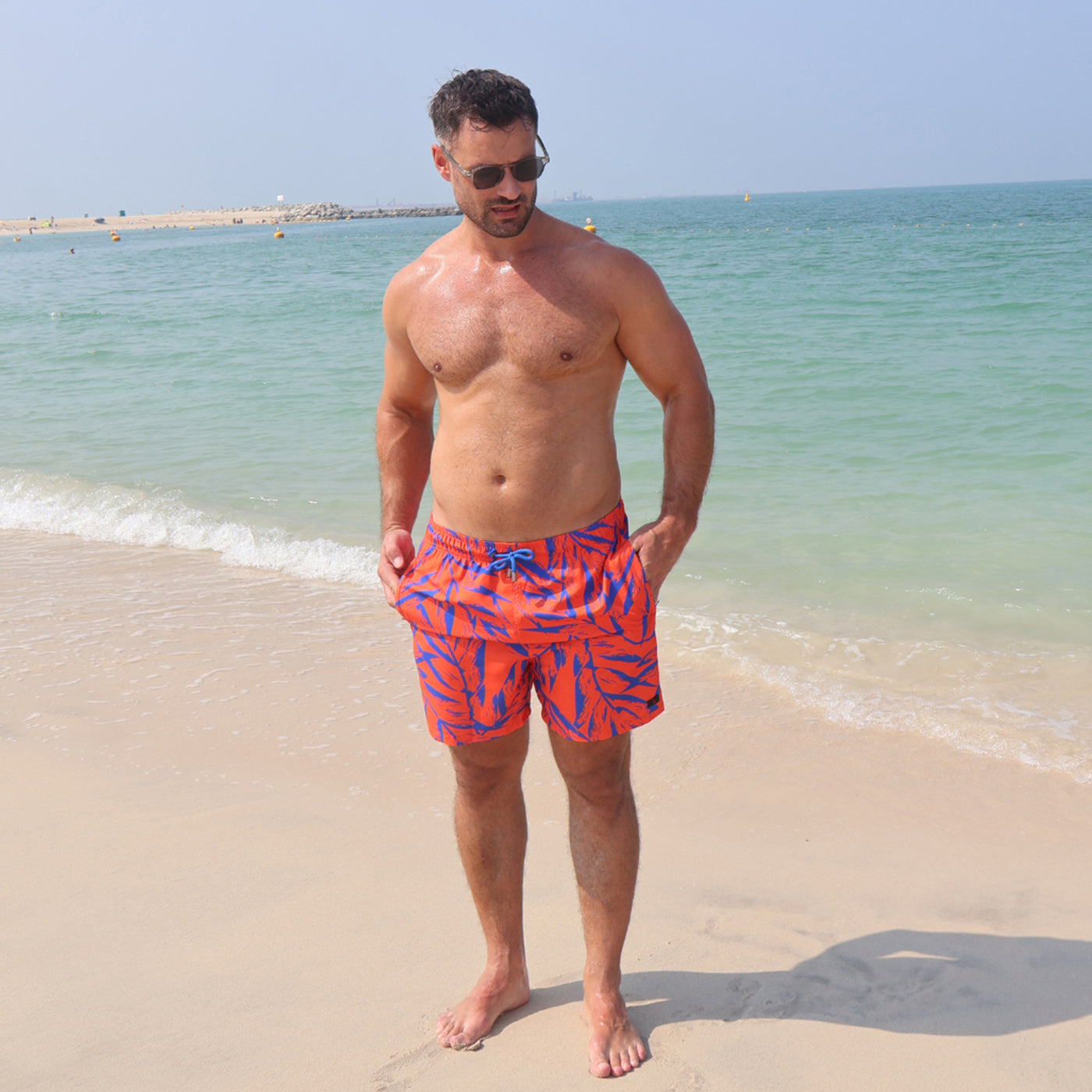 Board Shorts for Men 250 - Orange