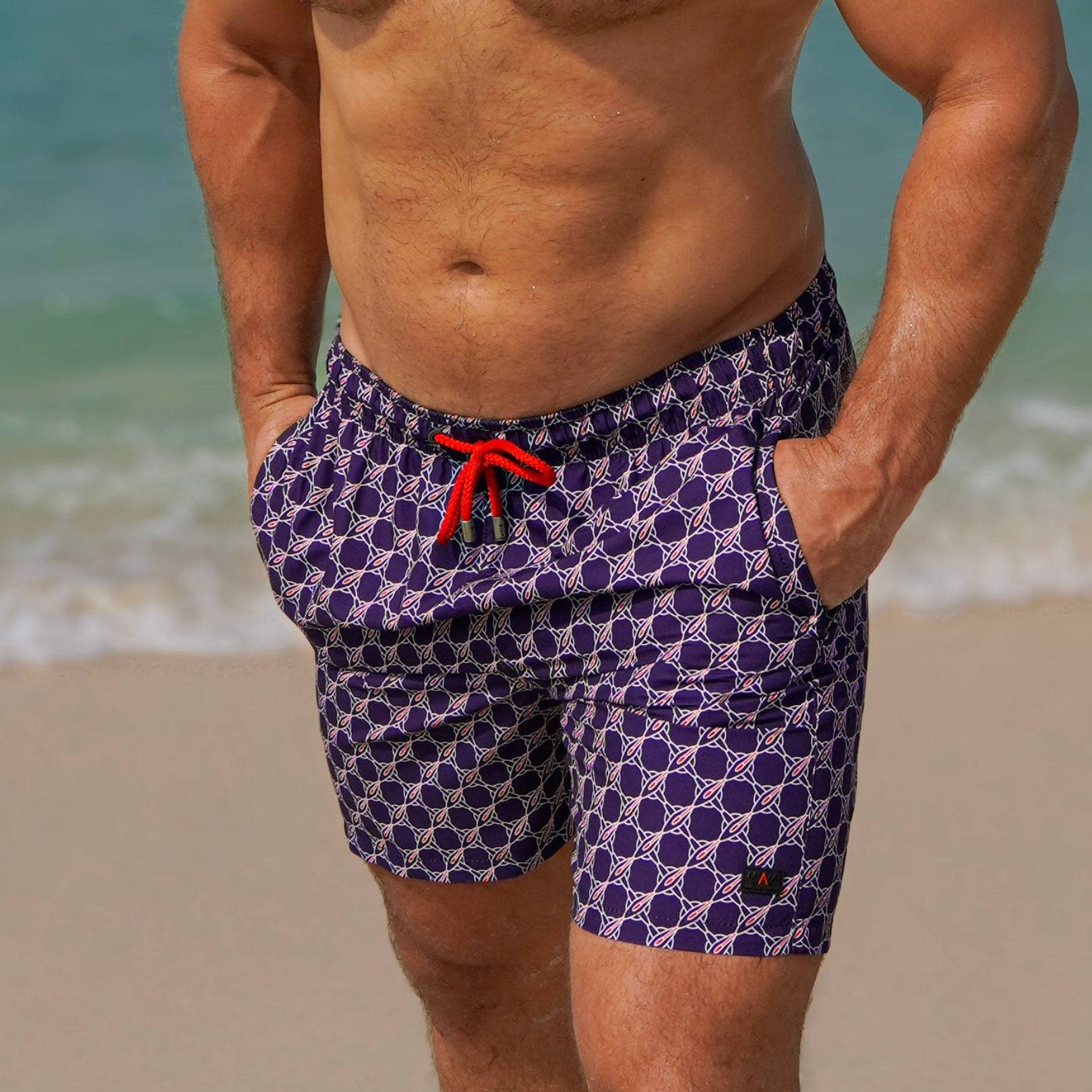 Board Shorts for Men 254 - Navy Blue