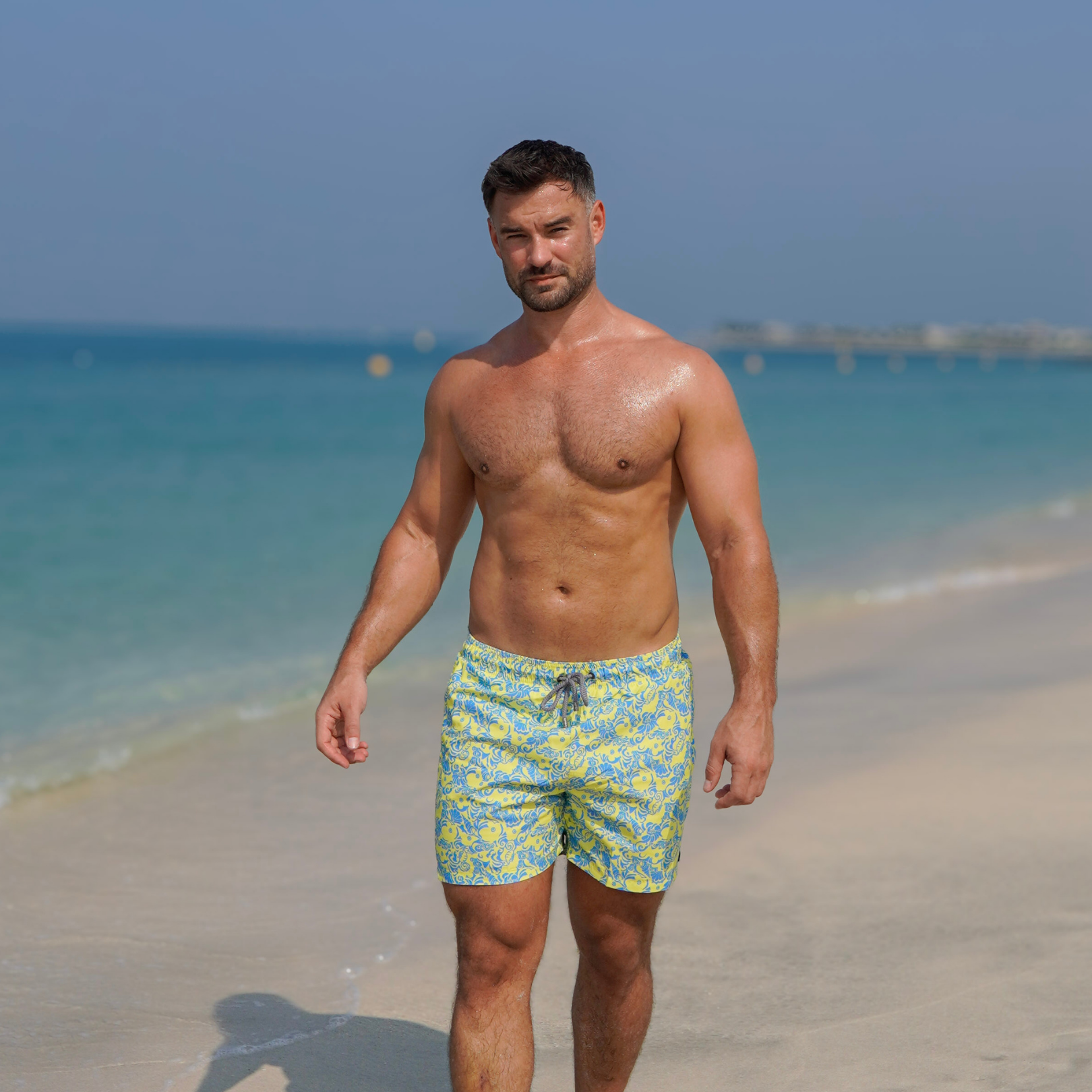 Board Shorts for Men 257 - Yellow