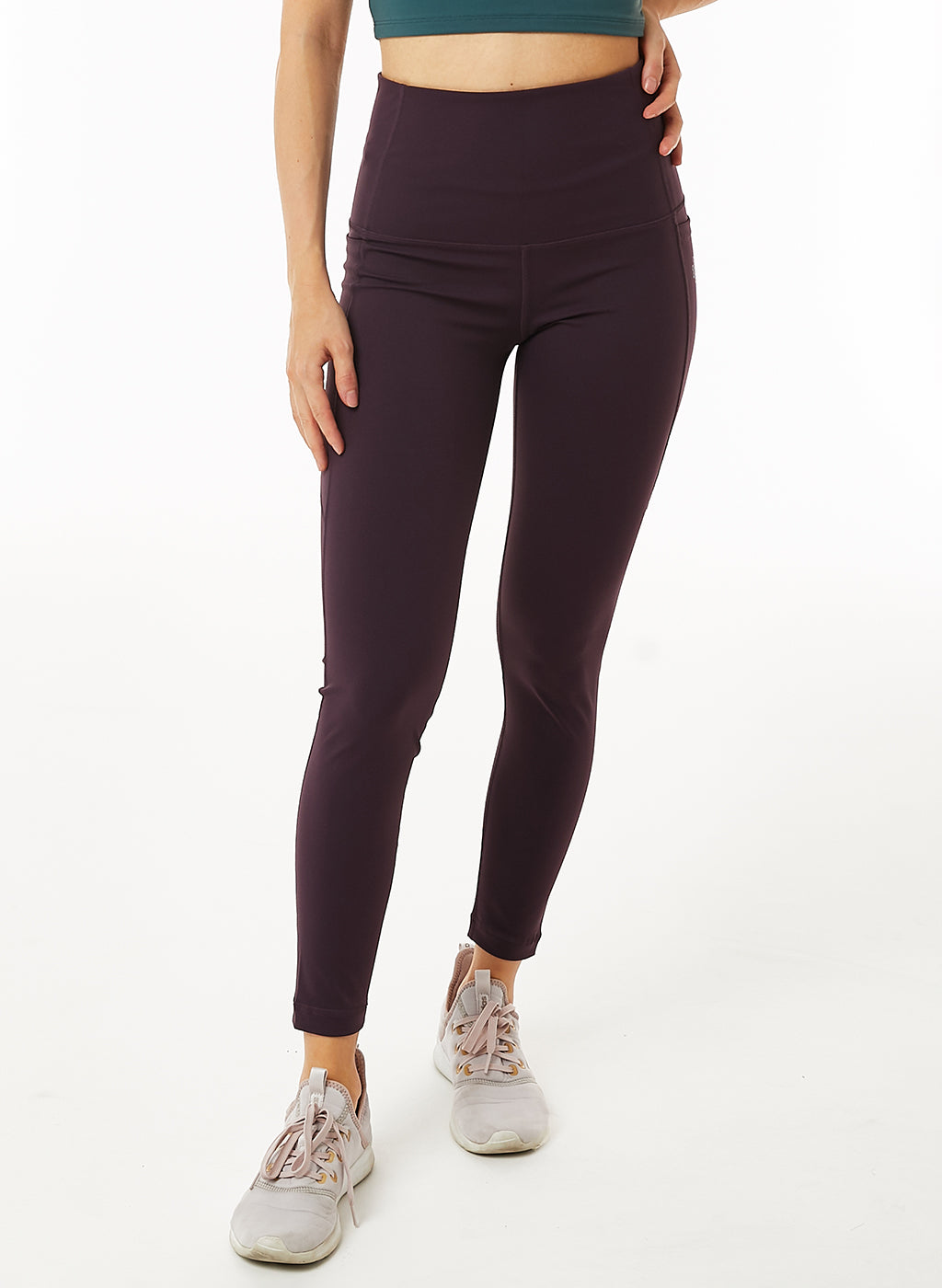 Laura Side Pocket Legging - Dark Purple