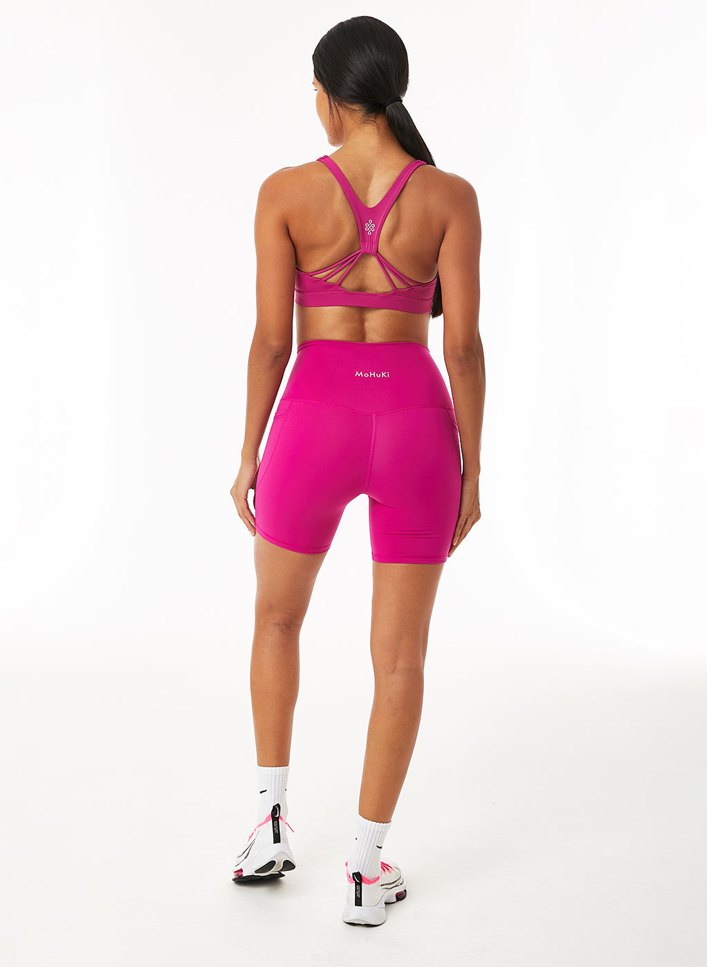Olivia Side Pocket Shorts -Deep Pink