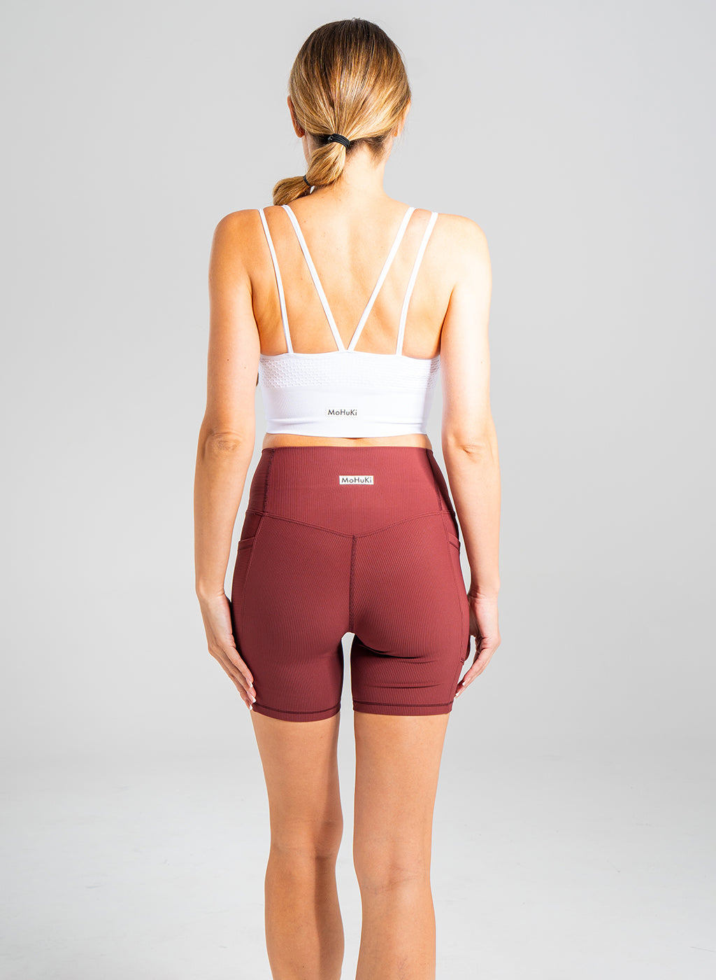 Eve V Waist Shorts -Maroon