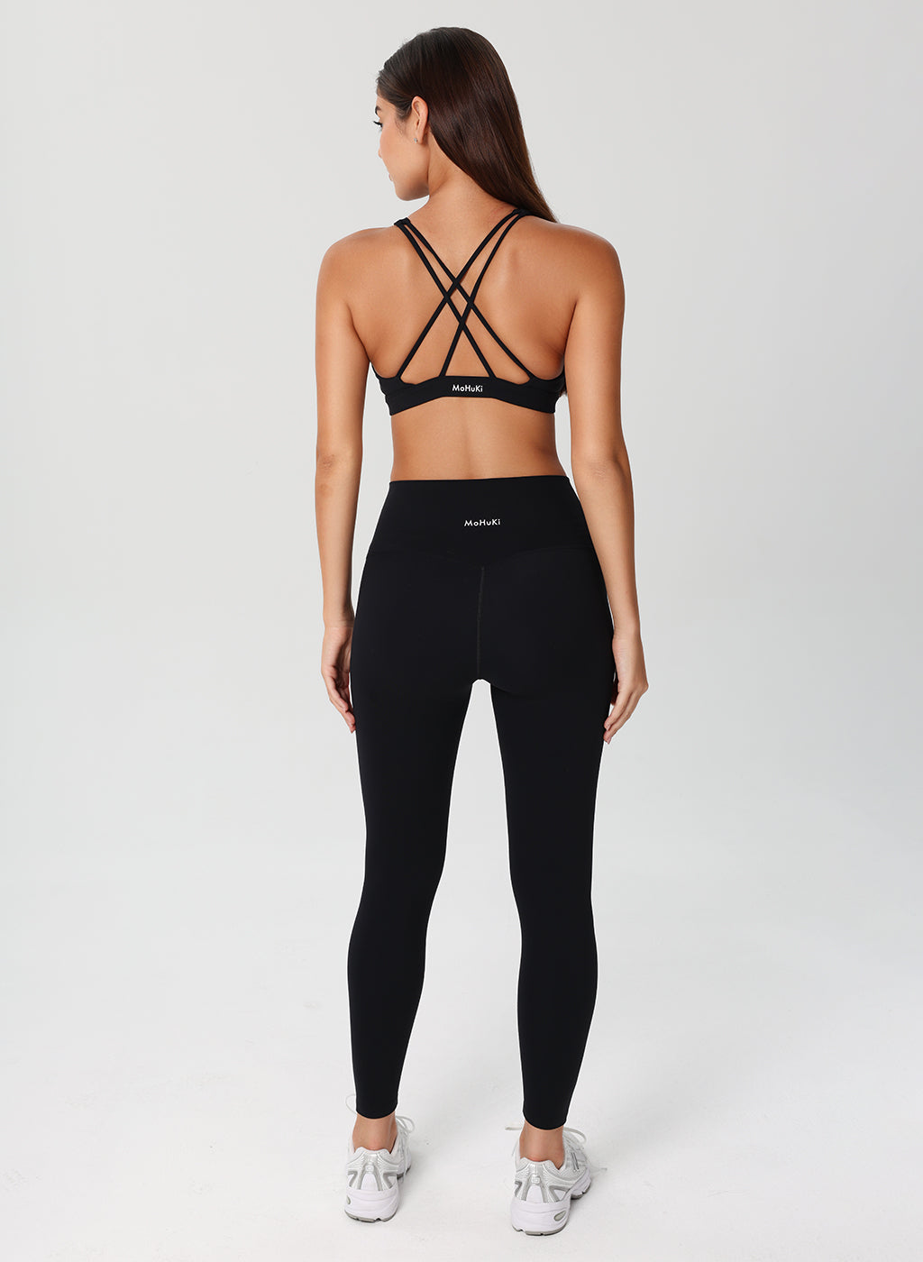 Olivia High Neck Sports Bra - Black