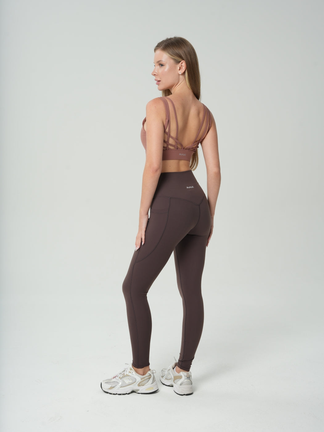 Lily Side Pocket Leggings - Dark Chocolate