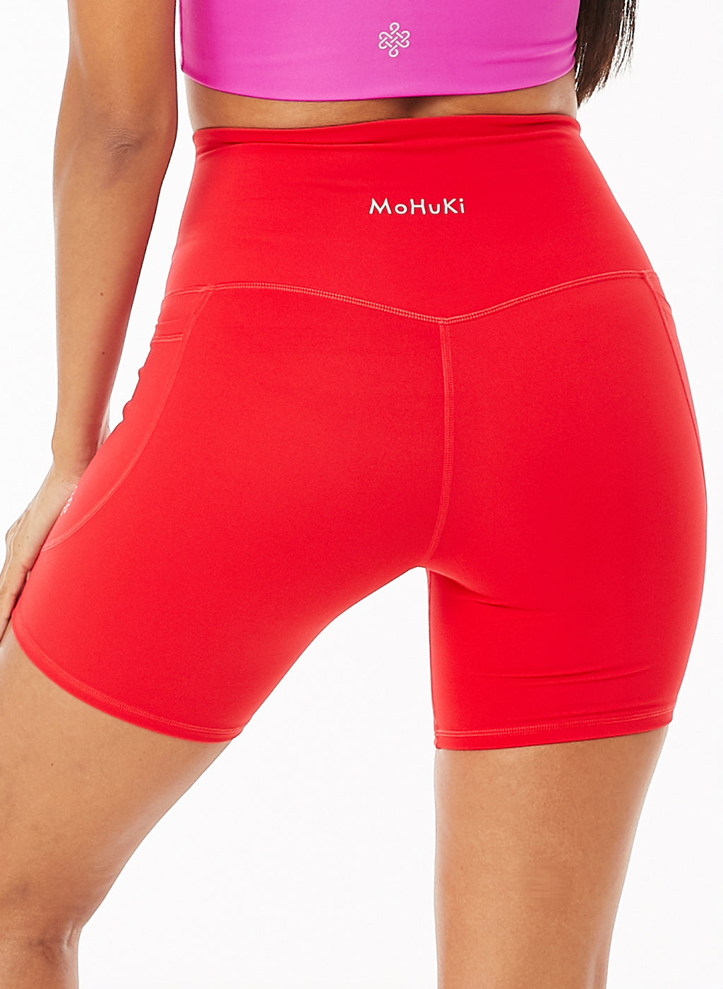 Olivia Side Pocket Shorts - Red
