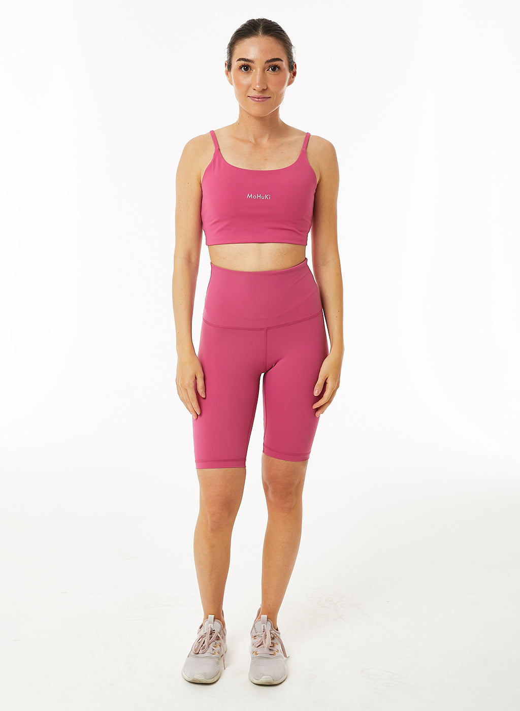 Billie Biker High Waist Short - Rose Red