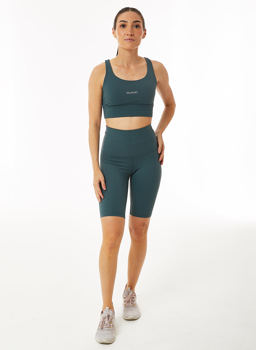 Billie Biker High Waist Short - Sage Green