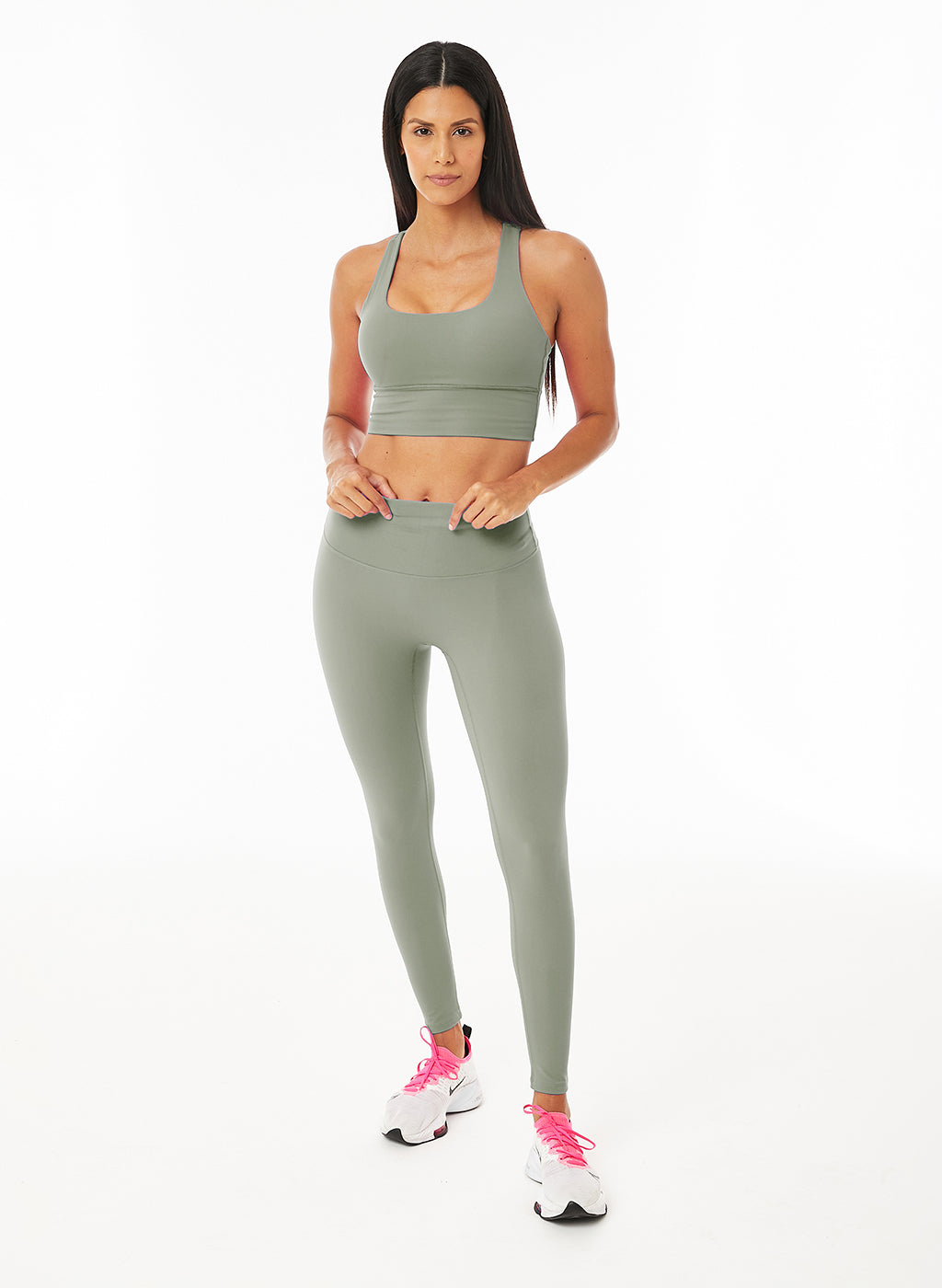Olivia High Waisted Legging - Stone
