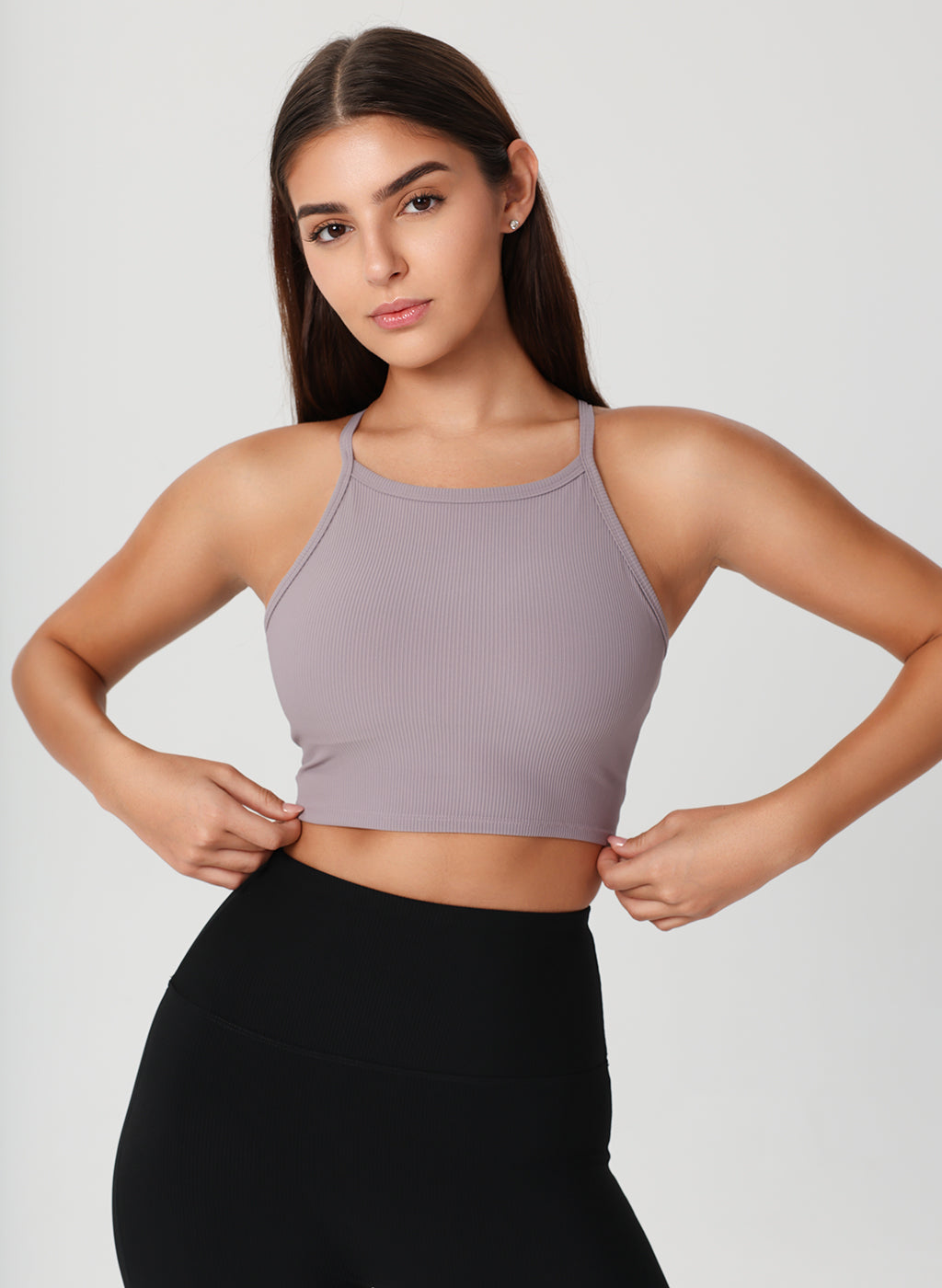 Summer Ribbed Tank - Purple