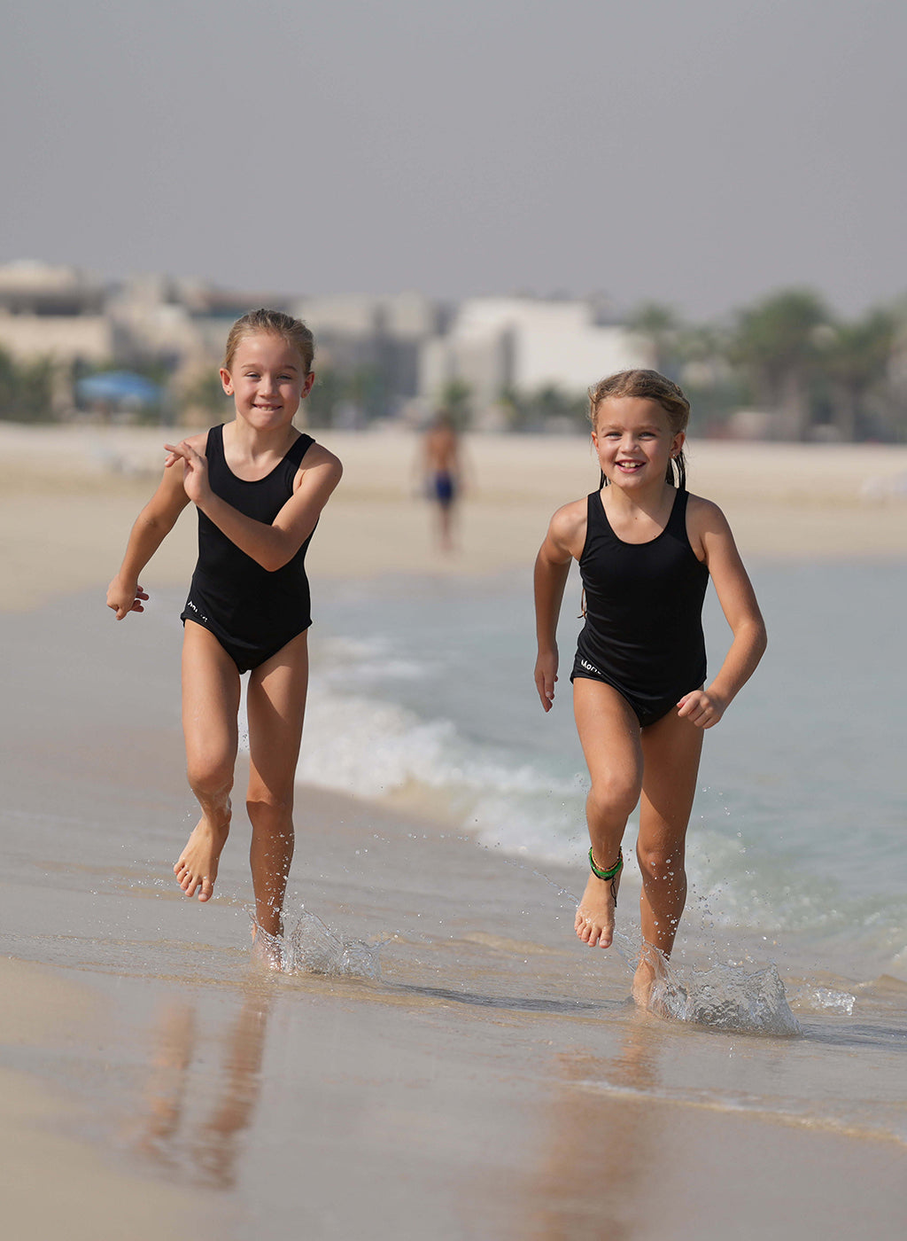 Girls Performance Racer Back Swimsuit – Black