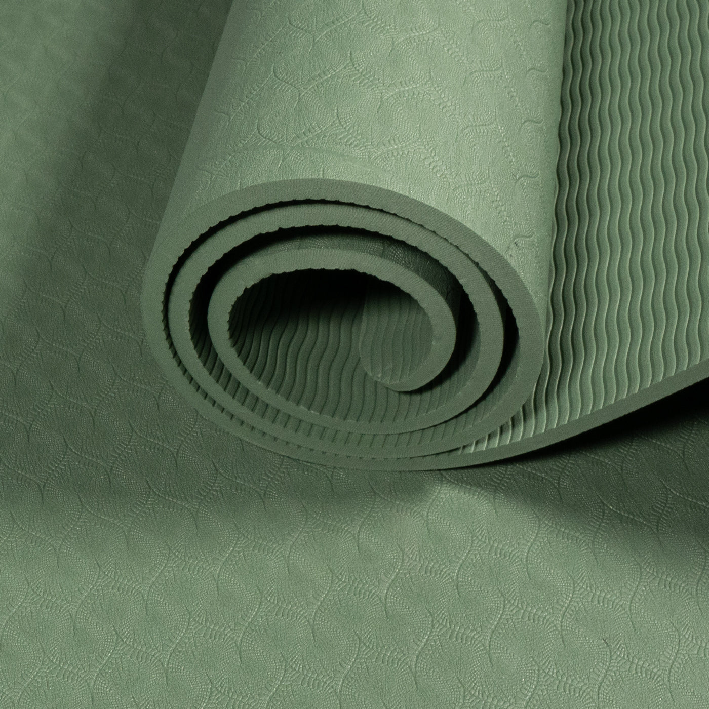 Yoga Mat TPE - 6mm (Olive Green)