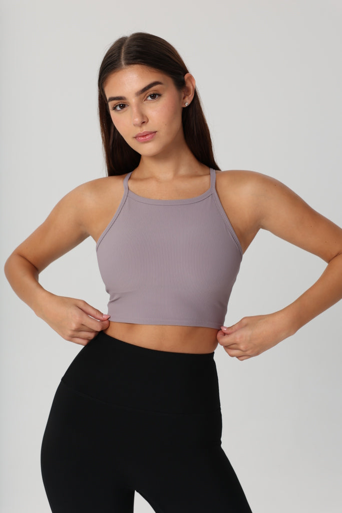 Summer Ribbed Tank - Purple