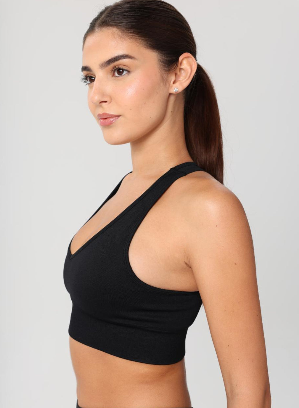 Lyla Collection - Racer Bra - Black