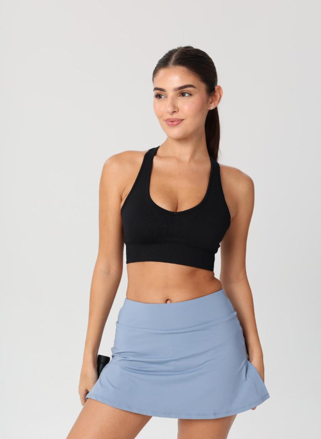 Lyla Collection - Racer Bra - Black