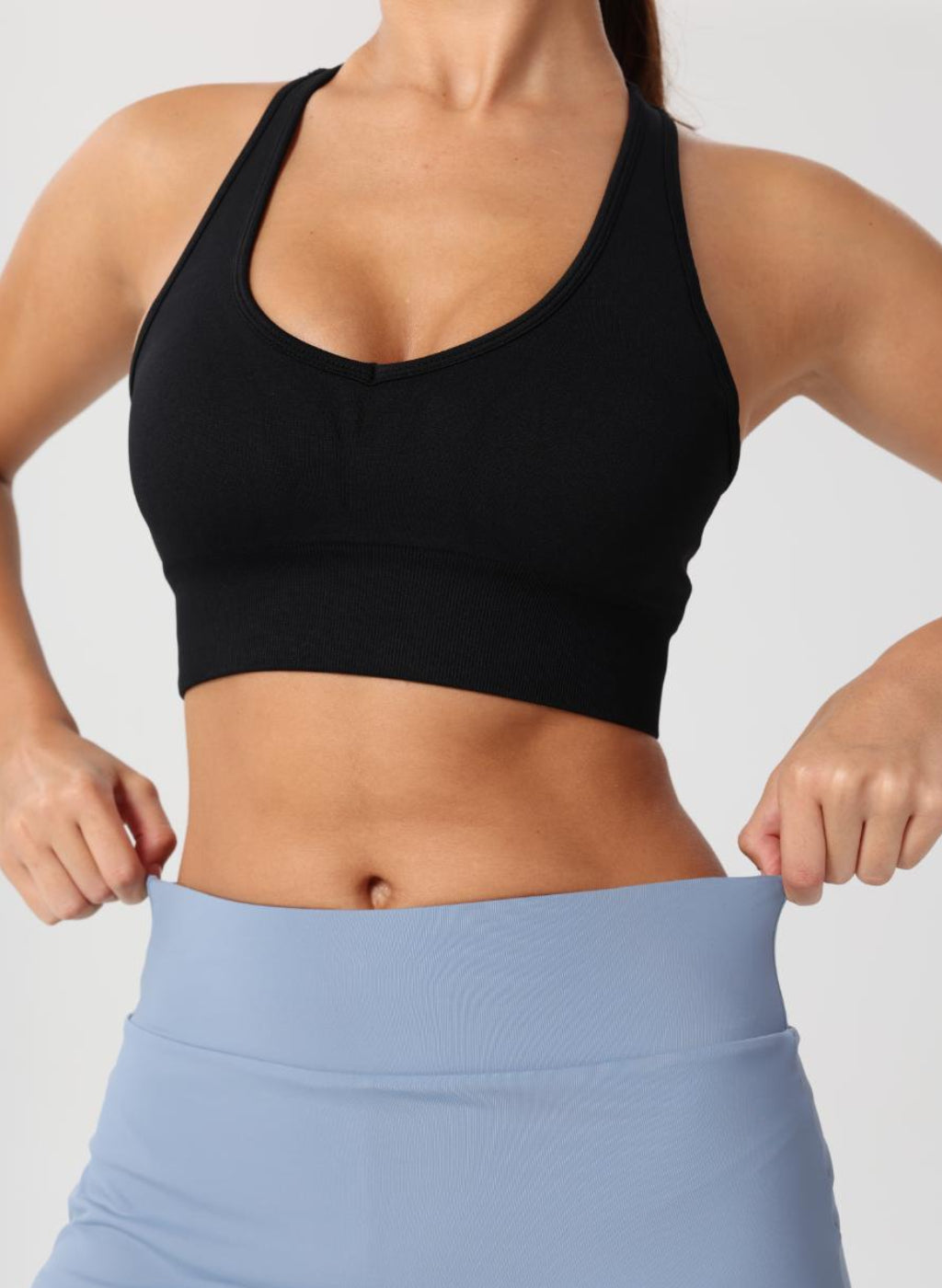 Lyla Collection - Racer Bra - Black