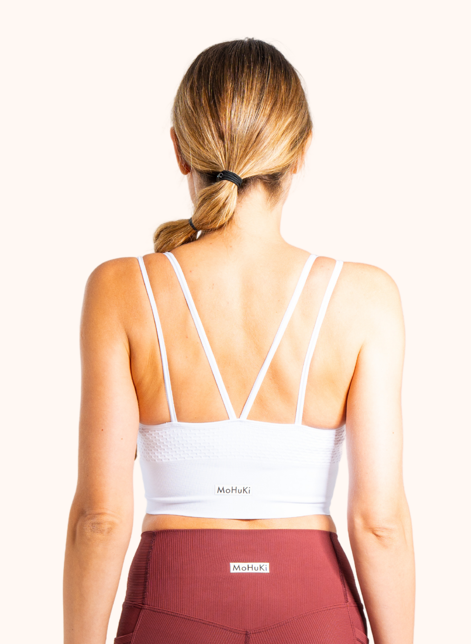 Fern Performance Bra - White