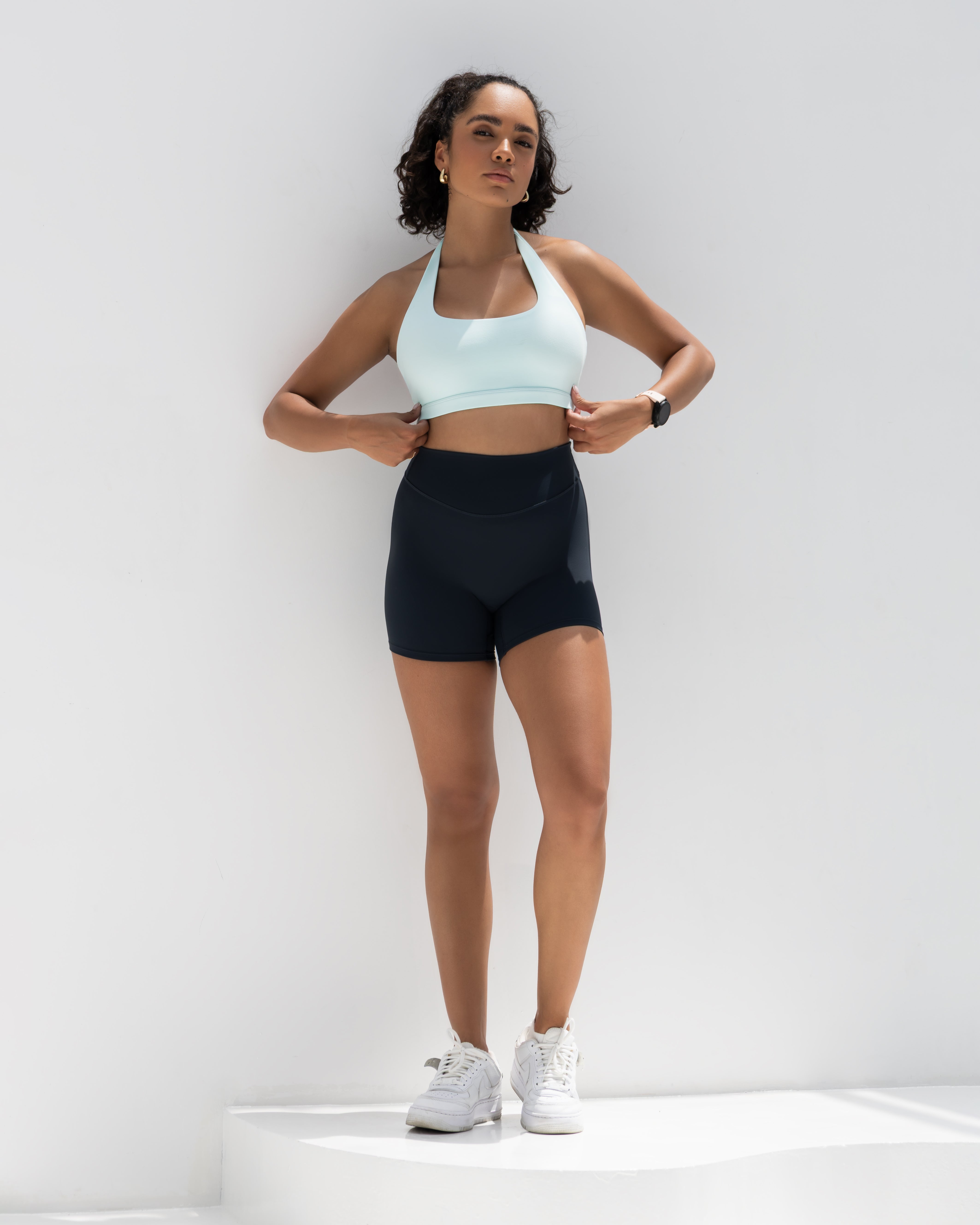 Active Halterneck Bra - Light Blue