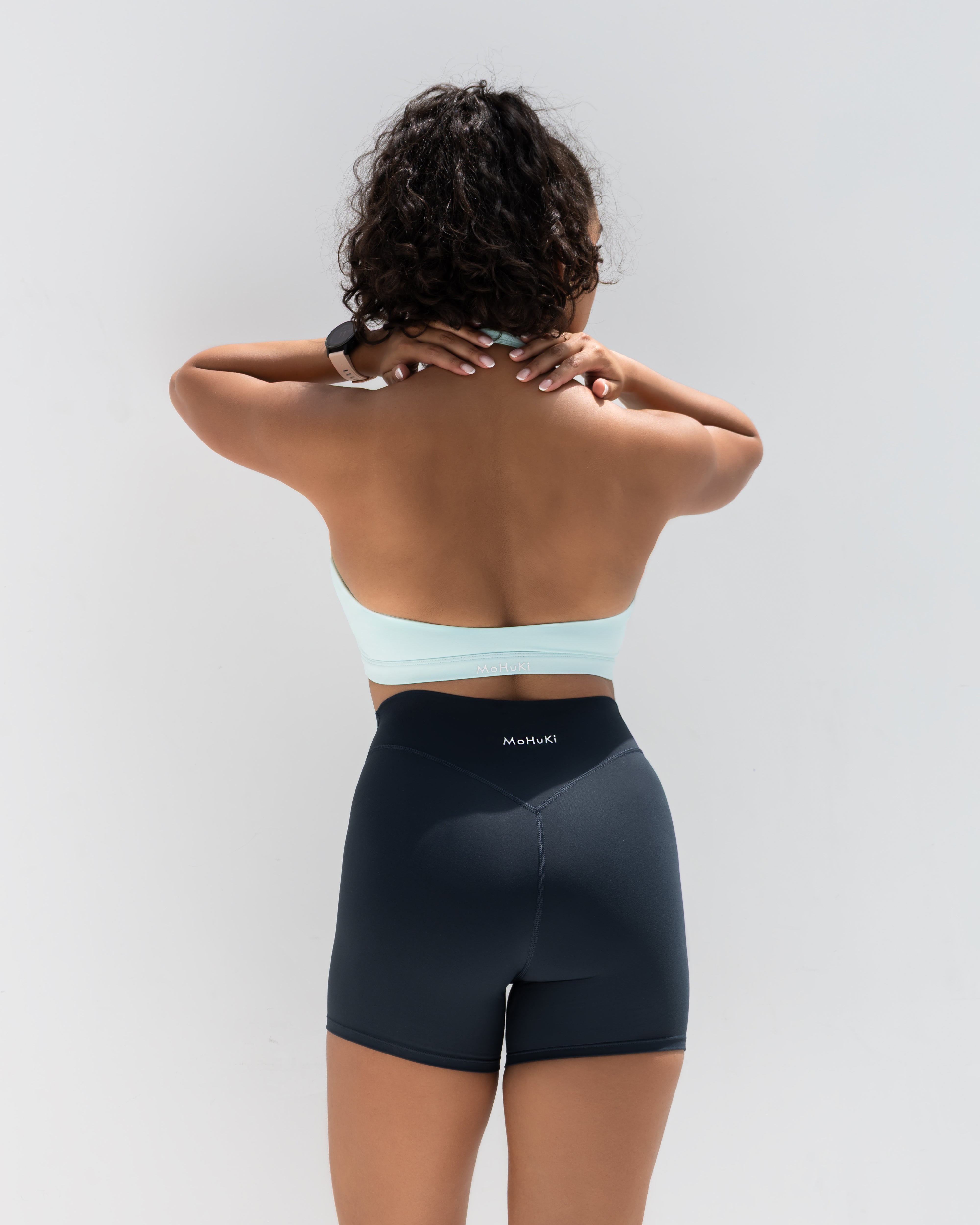 Active Halterneck Bra - Light Blue