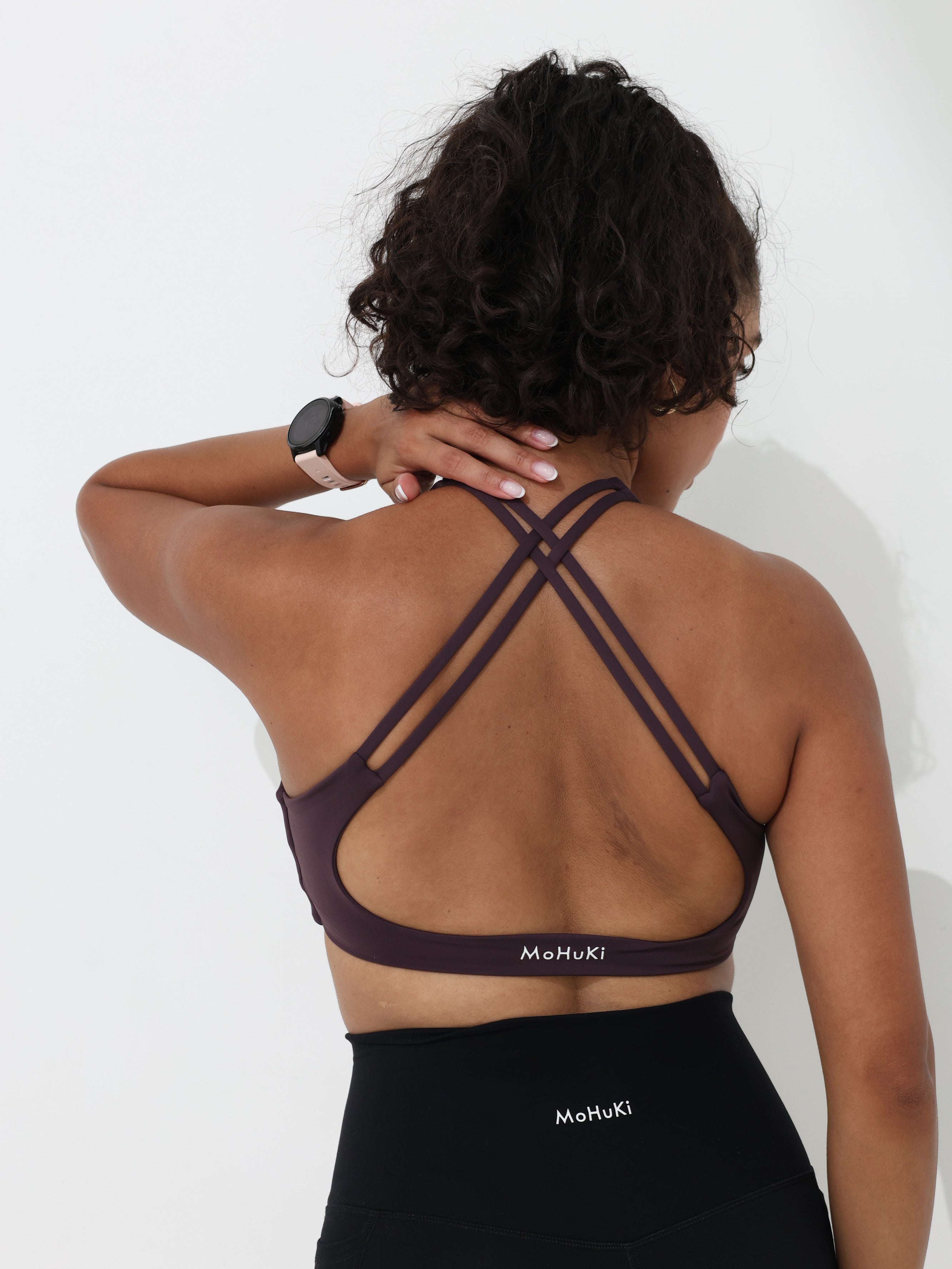Active Low Crossback Bra - Purple