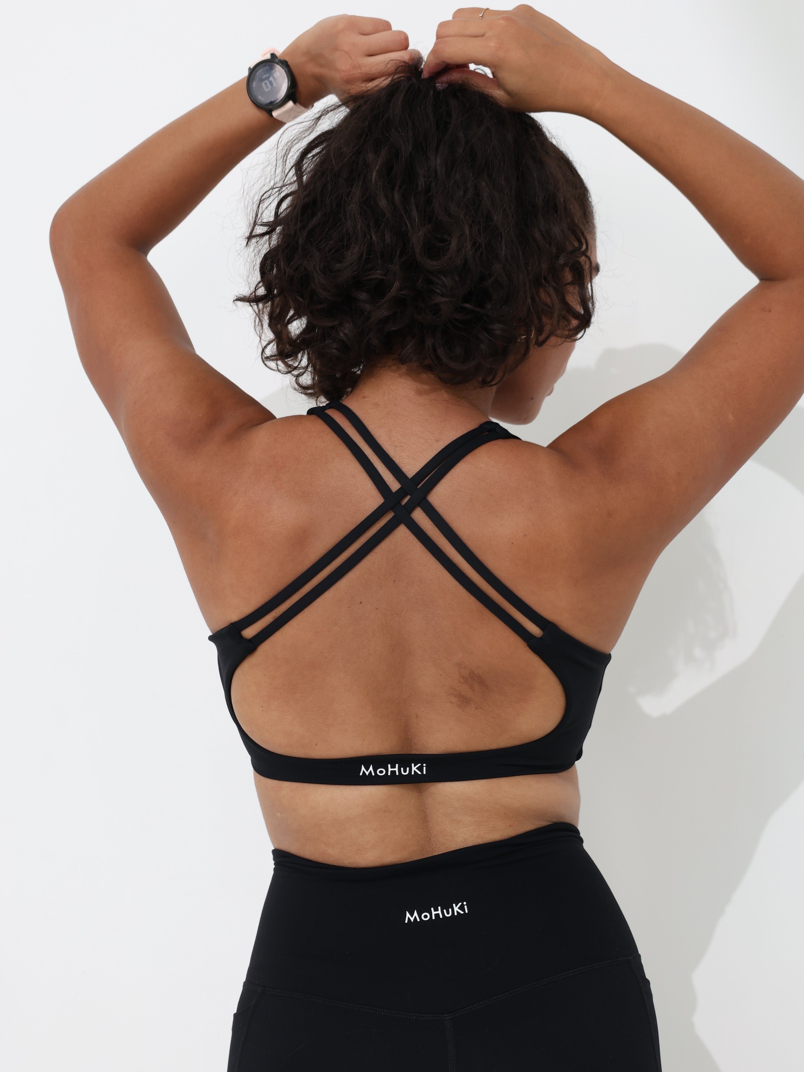 Active Low Crossback Bra - Black