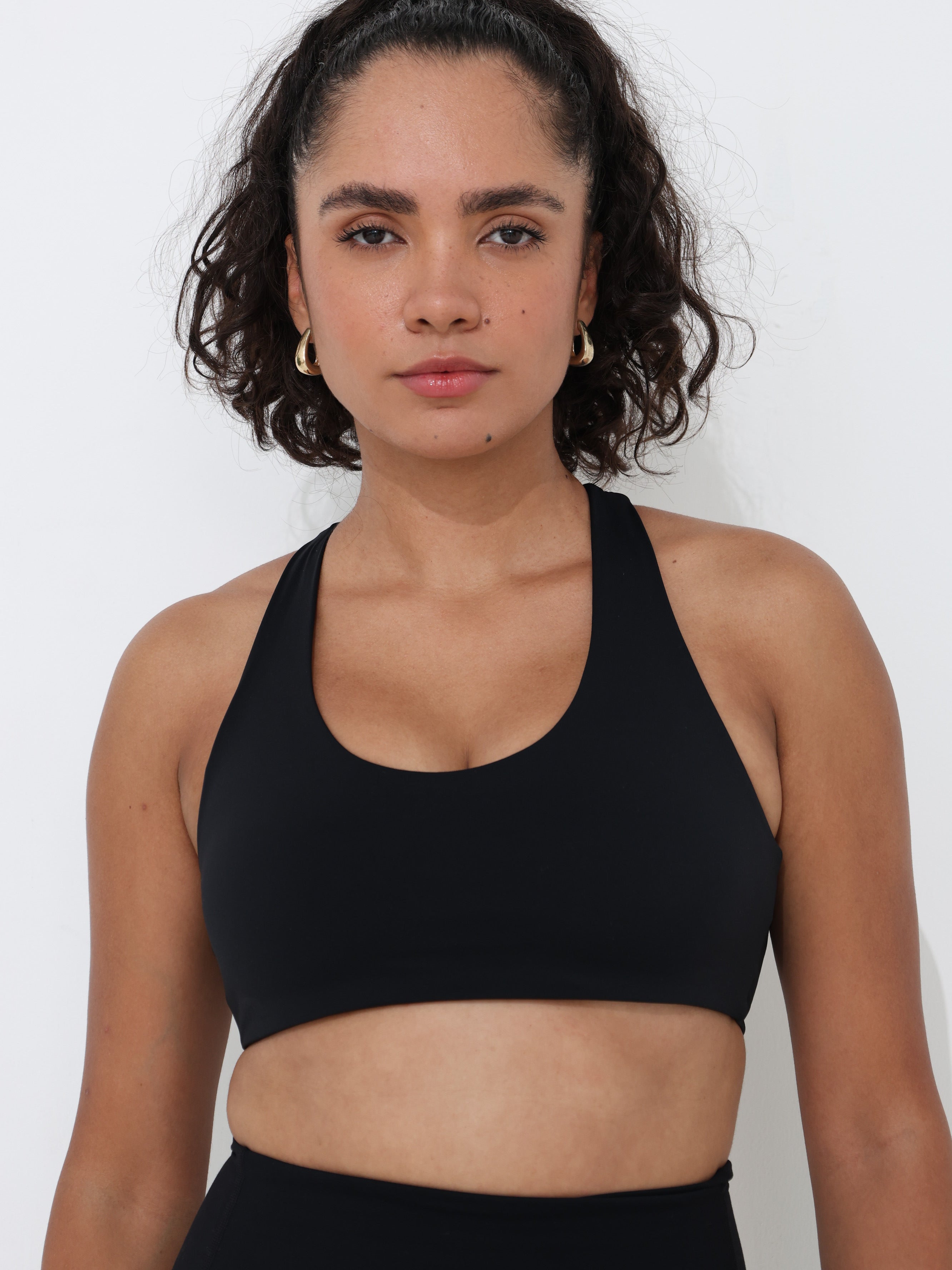 Active Low Crossback Bra - Black