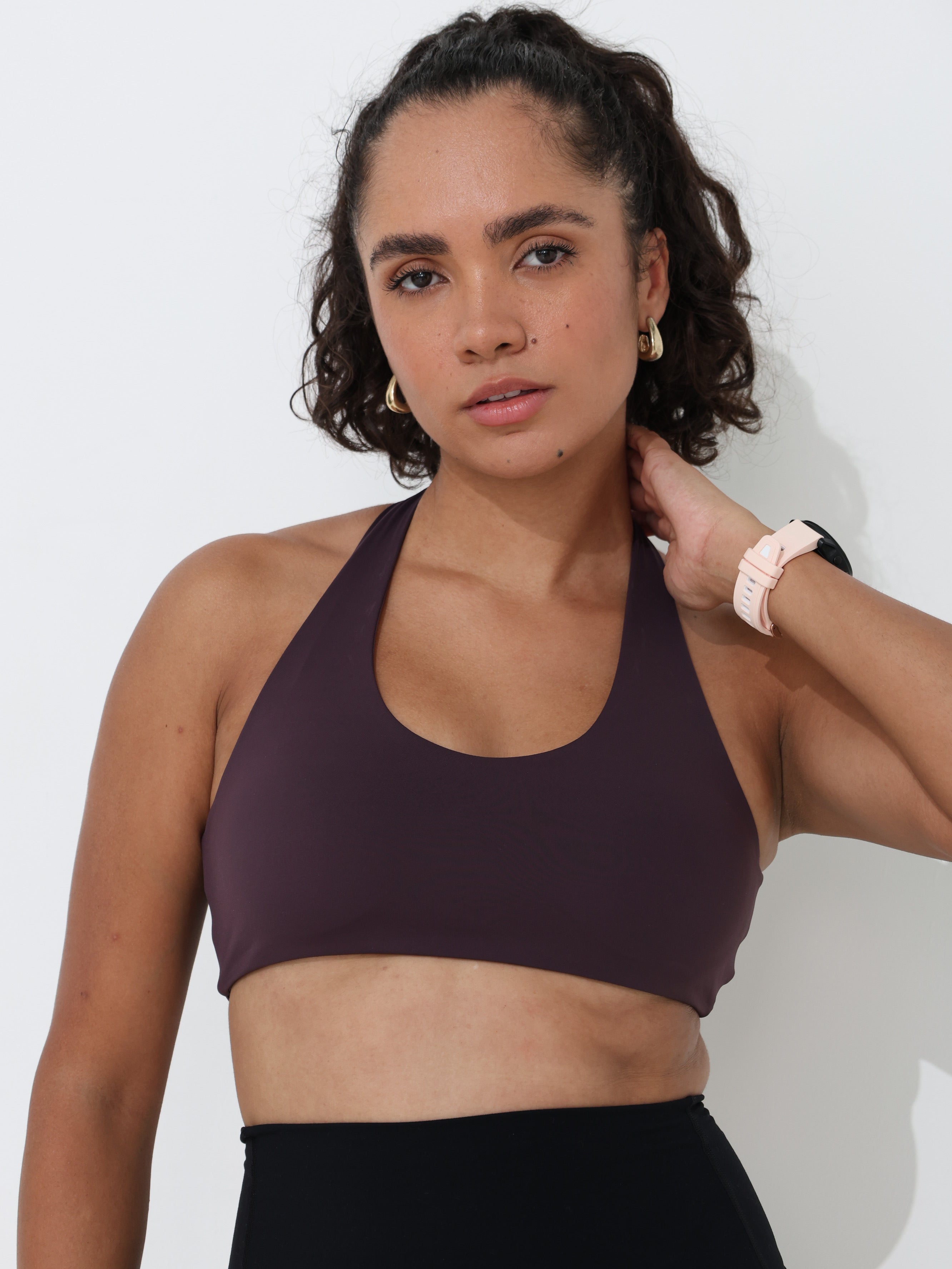 Active Low Crossback Bra - Purple