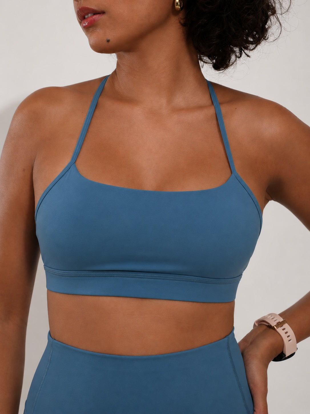 Olivia Backless Bra - Blue