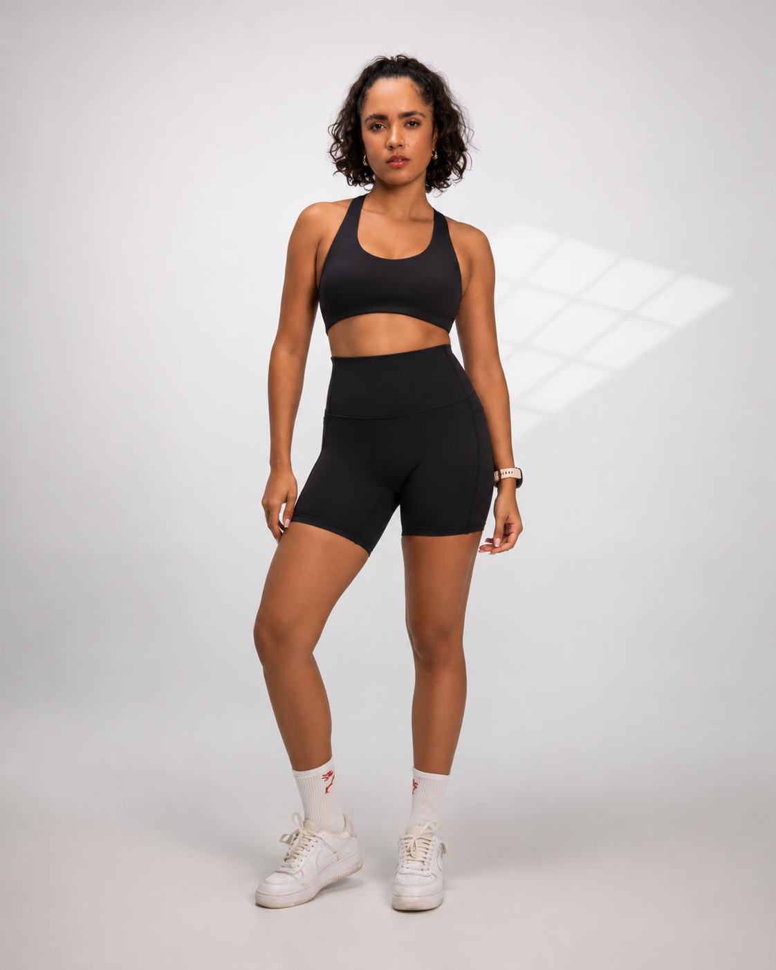 Olivia Side Pocket Shorts - Black