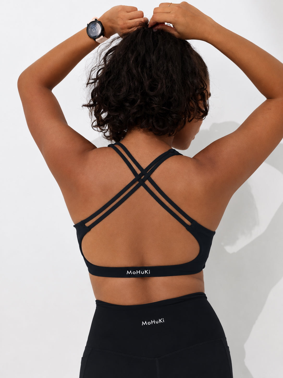 Active Low Crossback Bra - Black