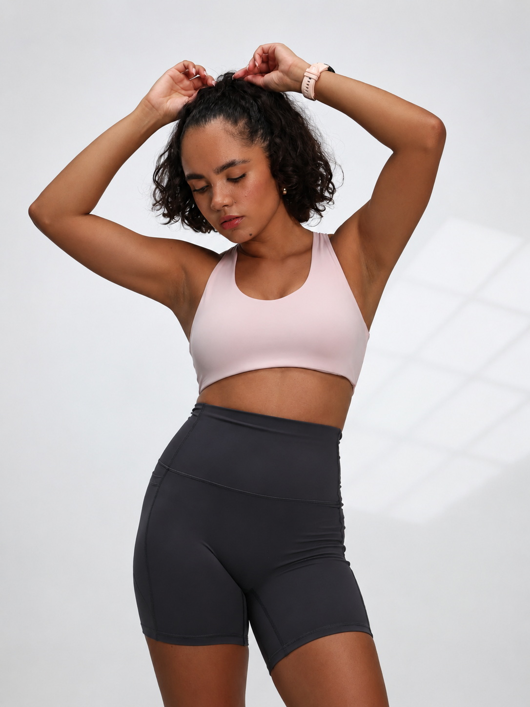 Active Low Crossback Bra - Pink