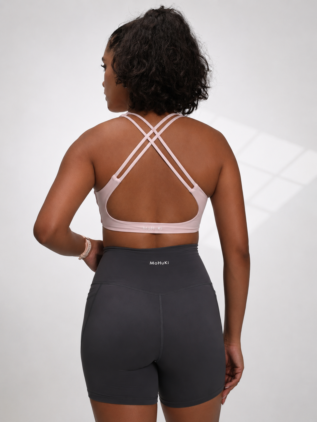 Active Low Crossback Bra - Pink