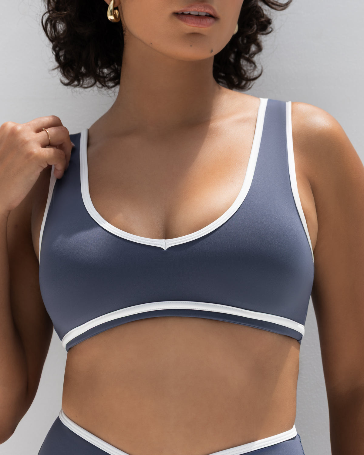 Contour Active Bra - Blue Grey