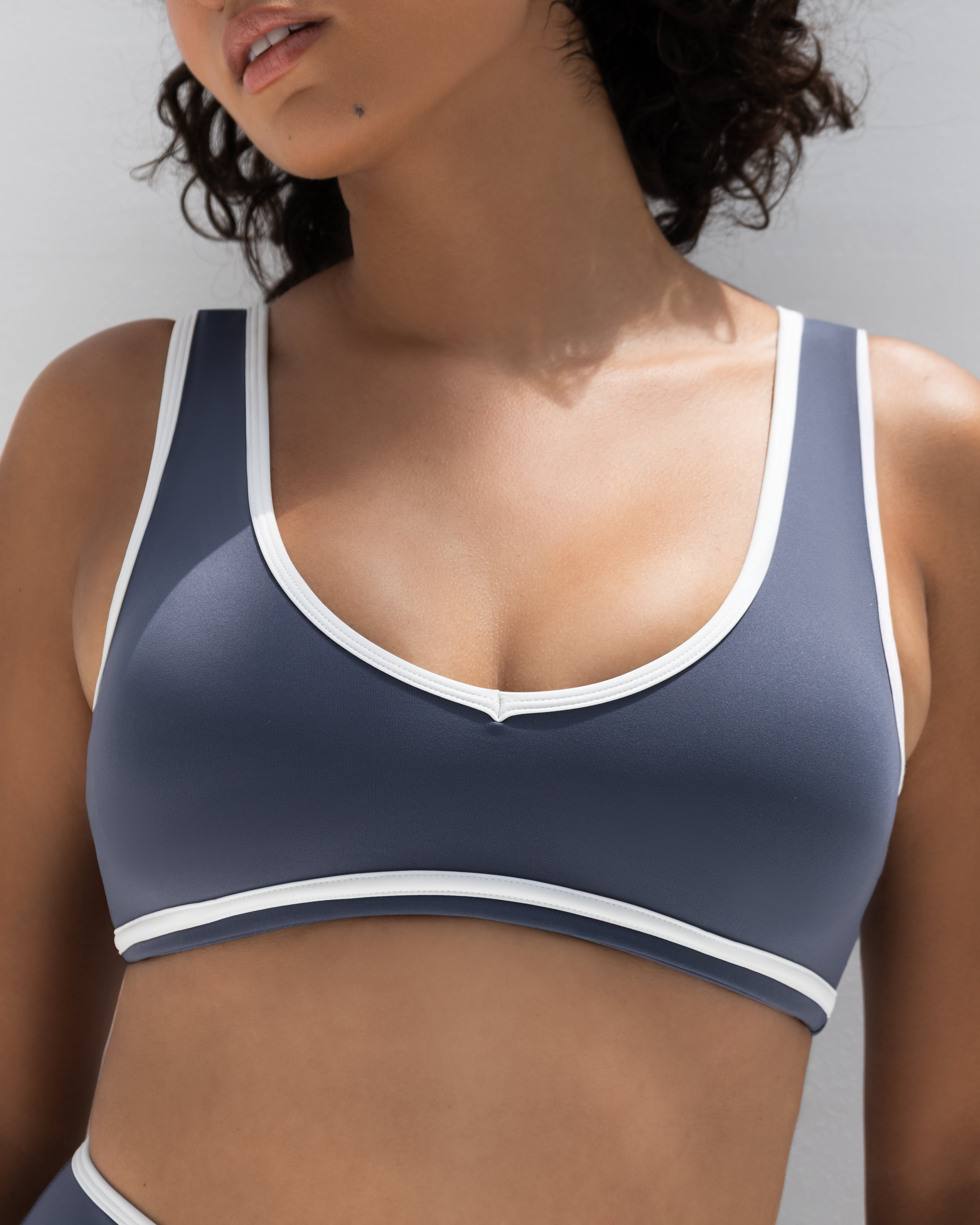 Contour Active Bra - Blue Grey