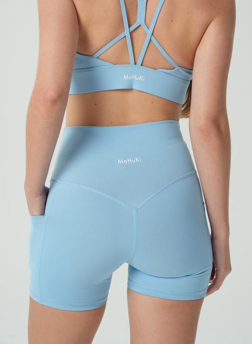 Levi Side Pocket Shorts - Sky Blue