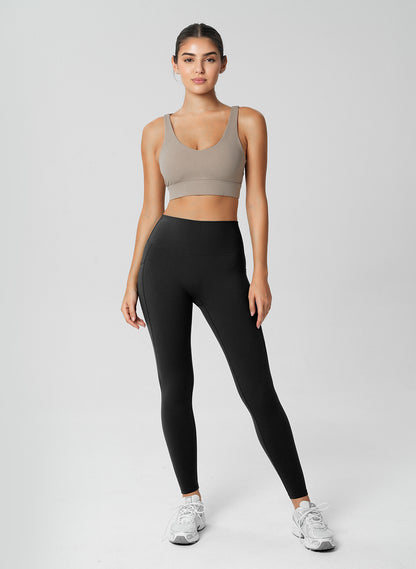 Lily Side Pocket Leggings - Black