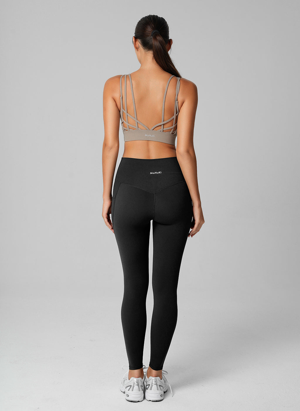 Lily Side Pocket Leggings - Black-Mohuki