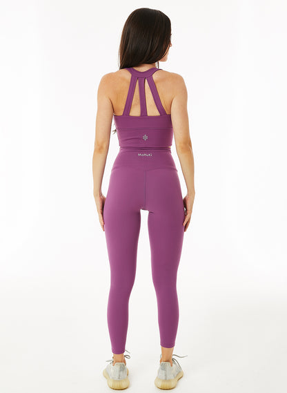 Olivia High Waisted Legging - Dark Purple