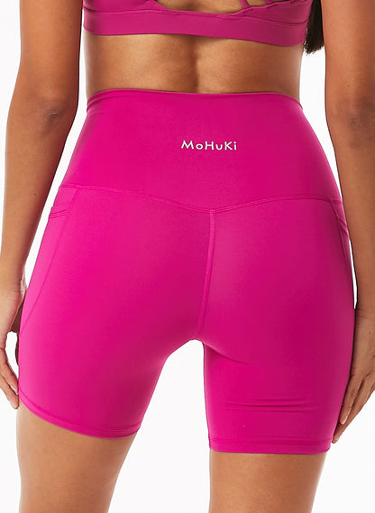 Olivia Side Pocket Shorts -Deep Pink