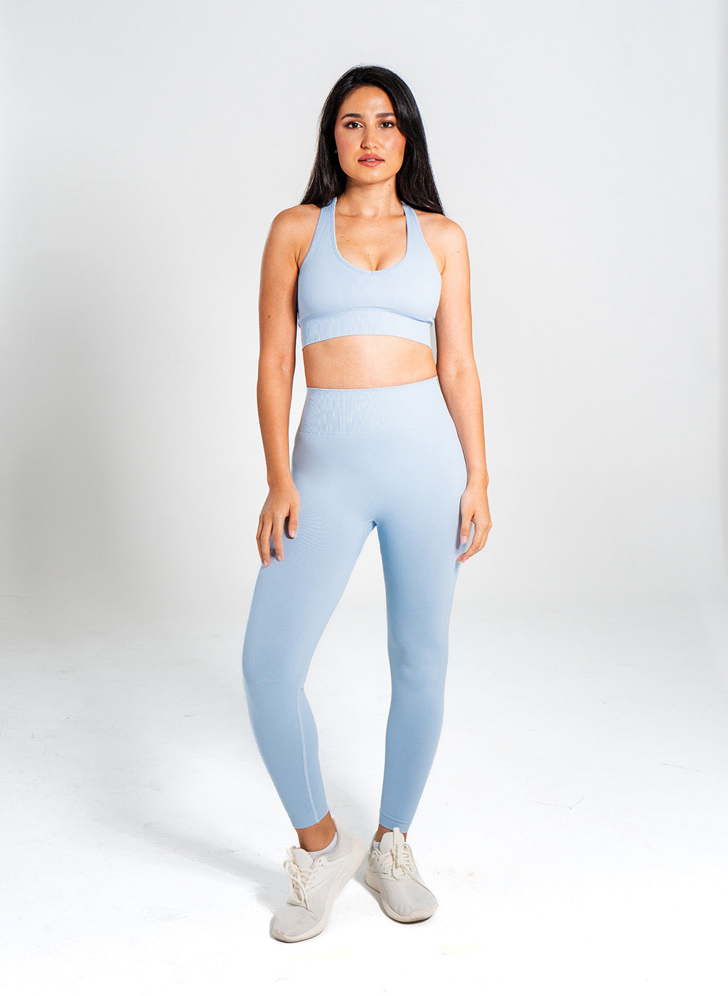 Lyla Collection - Racer Bra - Sky Blue