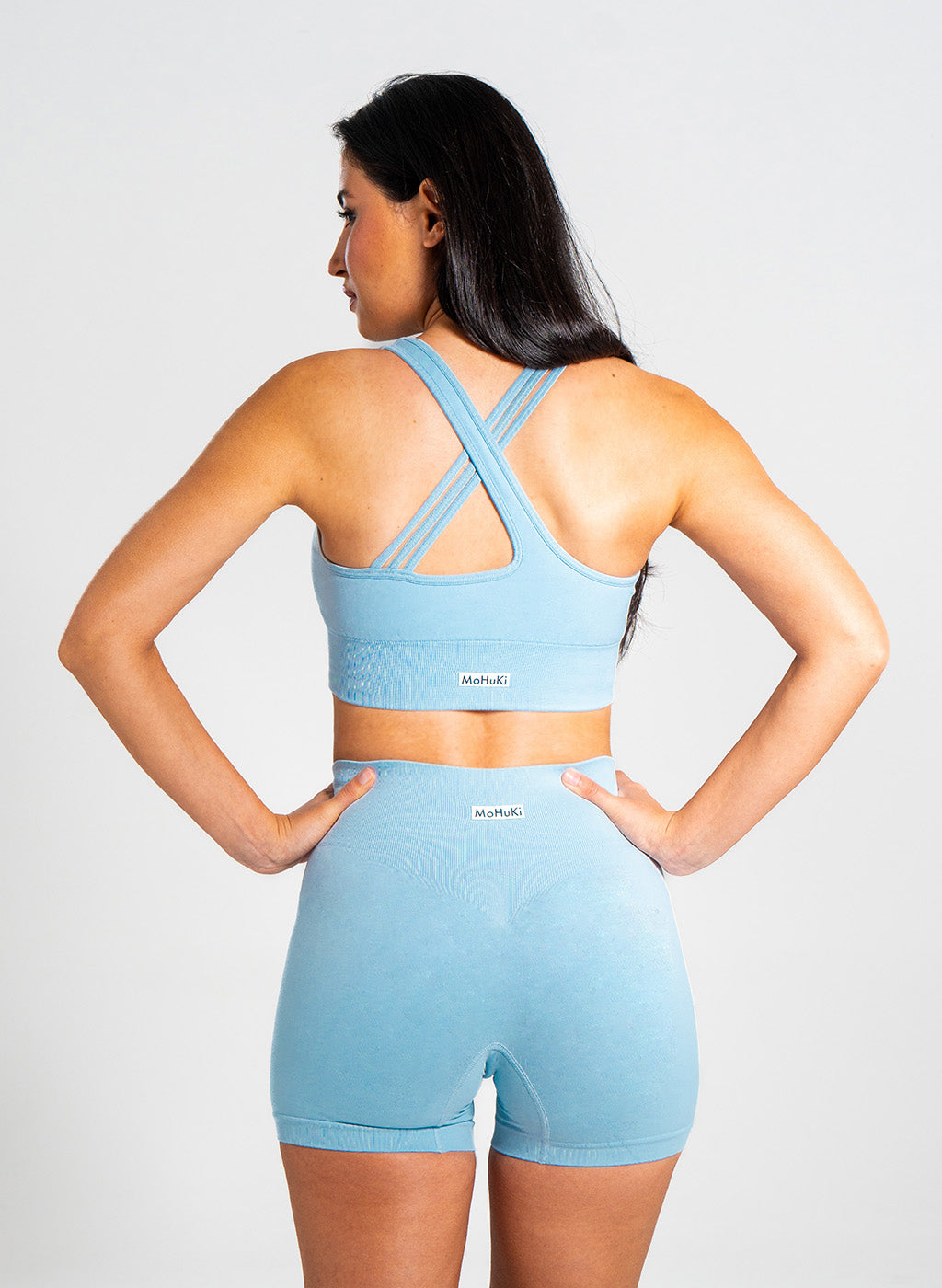 Lyla Collection - Cross back Bra - Sky Blue