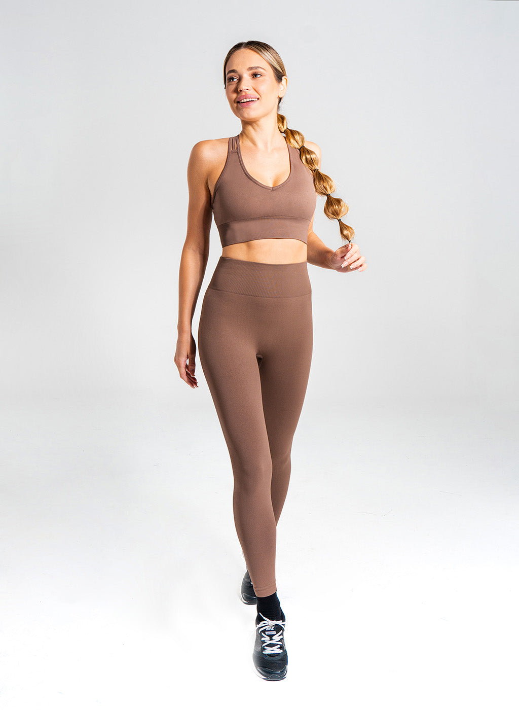 Lyla Collection - Leggings - Brown