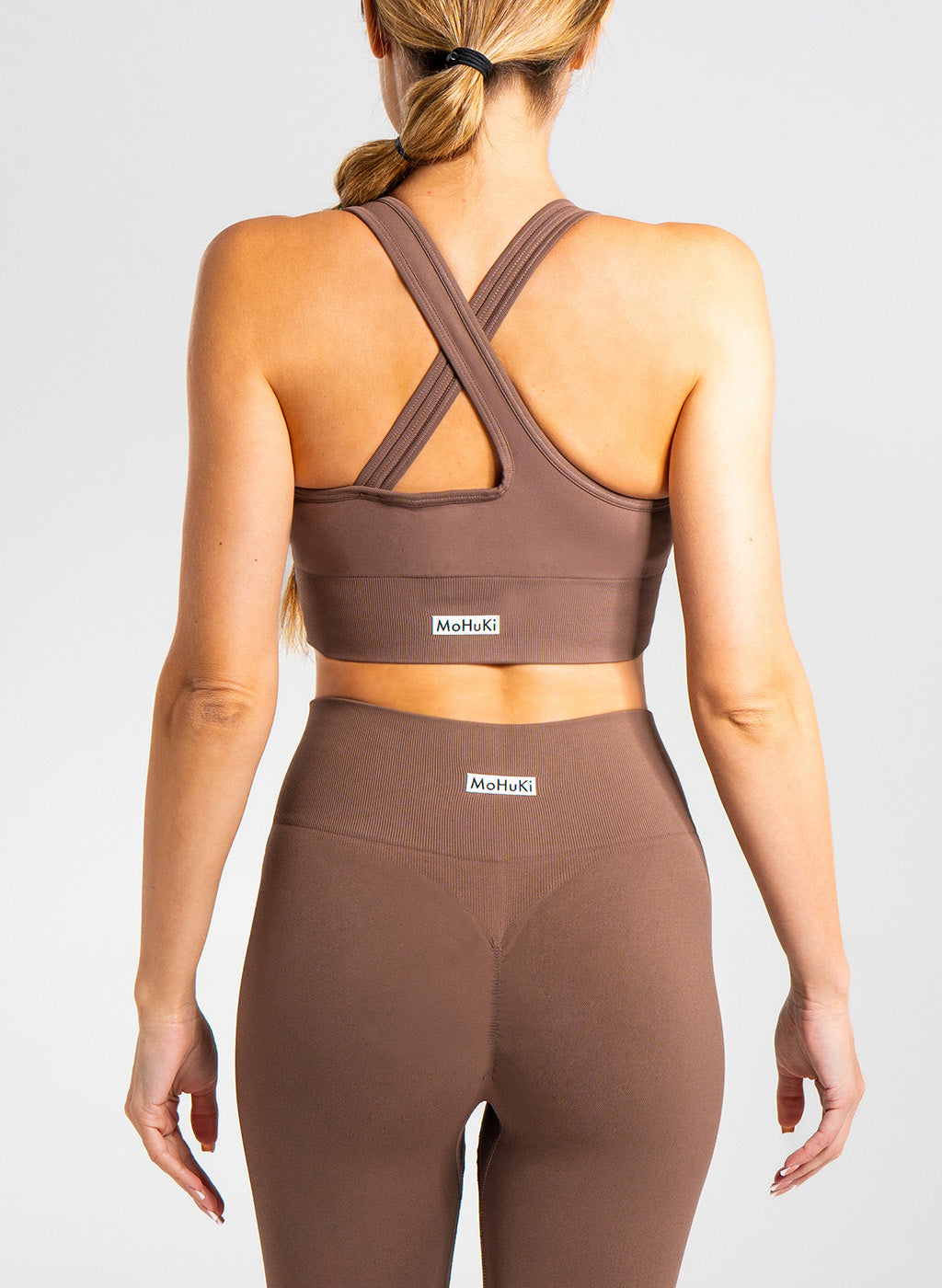 Lyla Collection - Cross back Bra - Brown