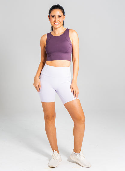 Andie Biker Shorts - Light Purple