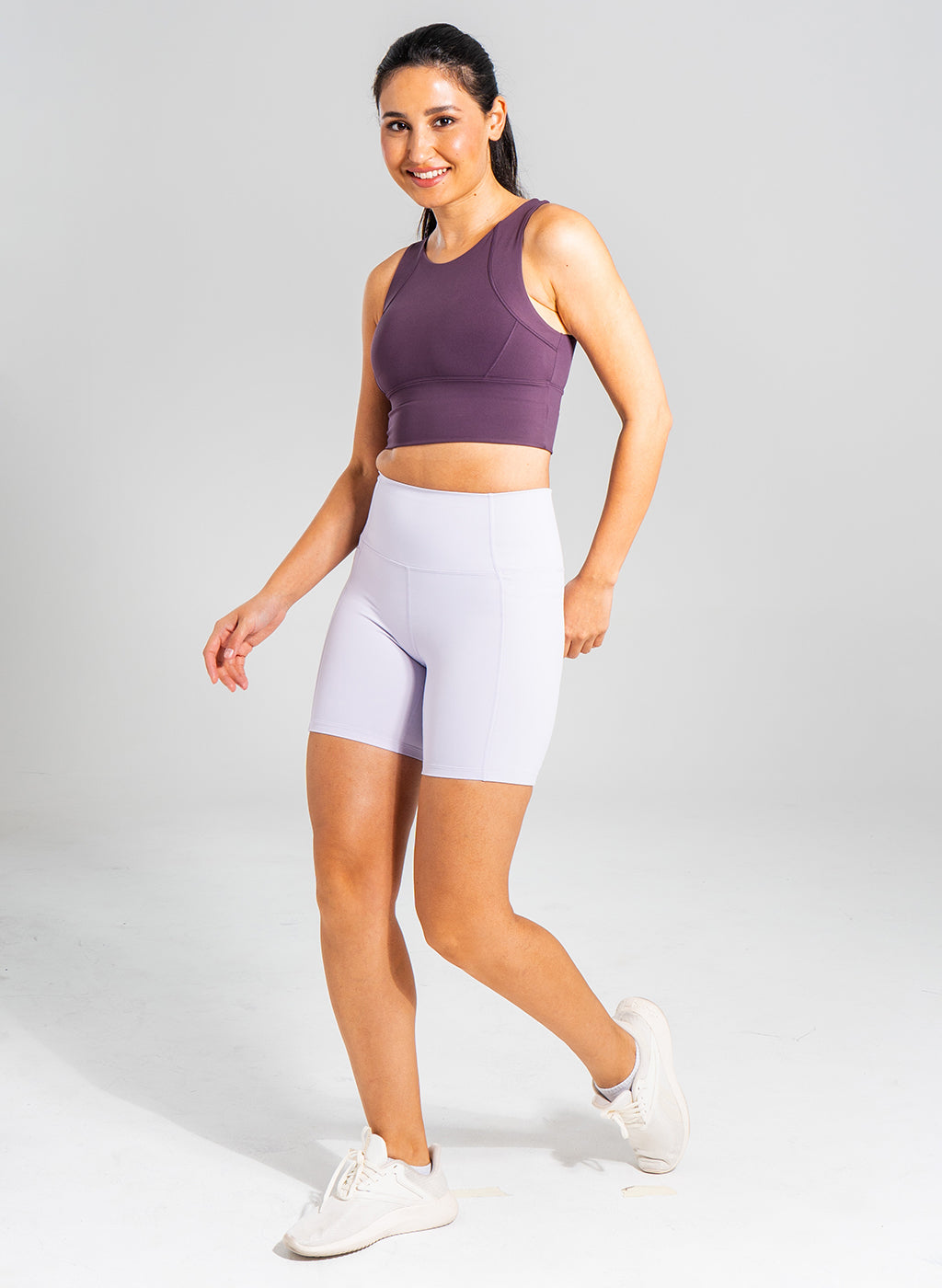 Andie Biker Shorts - Light Purple