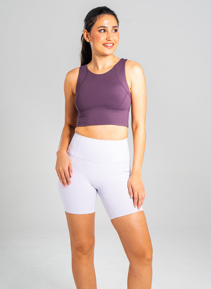 Andie Biker Shorts - Light Purple