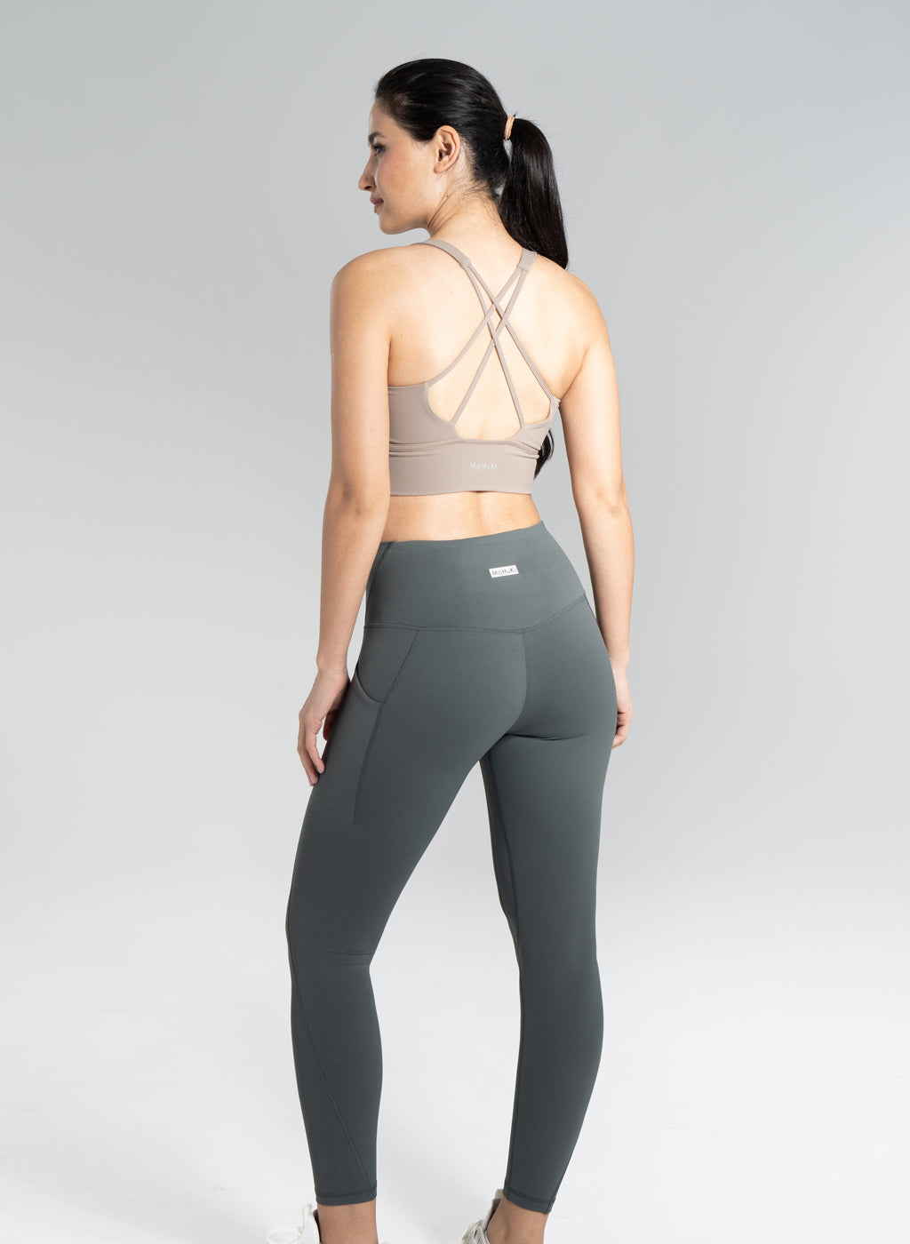 Desi Side Pocket Leggings - Green-Mohuki
